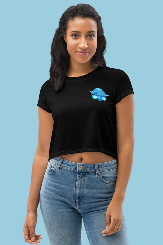 Magical Genie Print Crop Tee