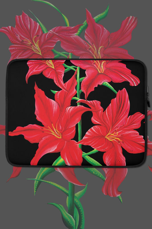 Red Lily Laptop Sleeve