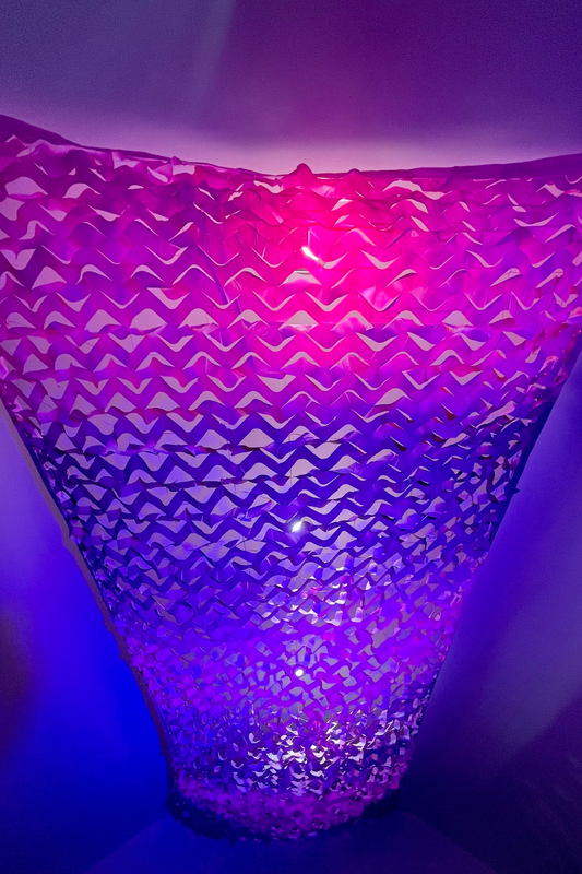 Custom Made UV Pink And Purple Camo Net Decorations