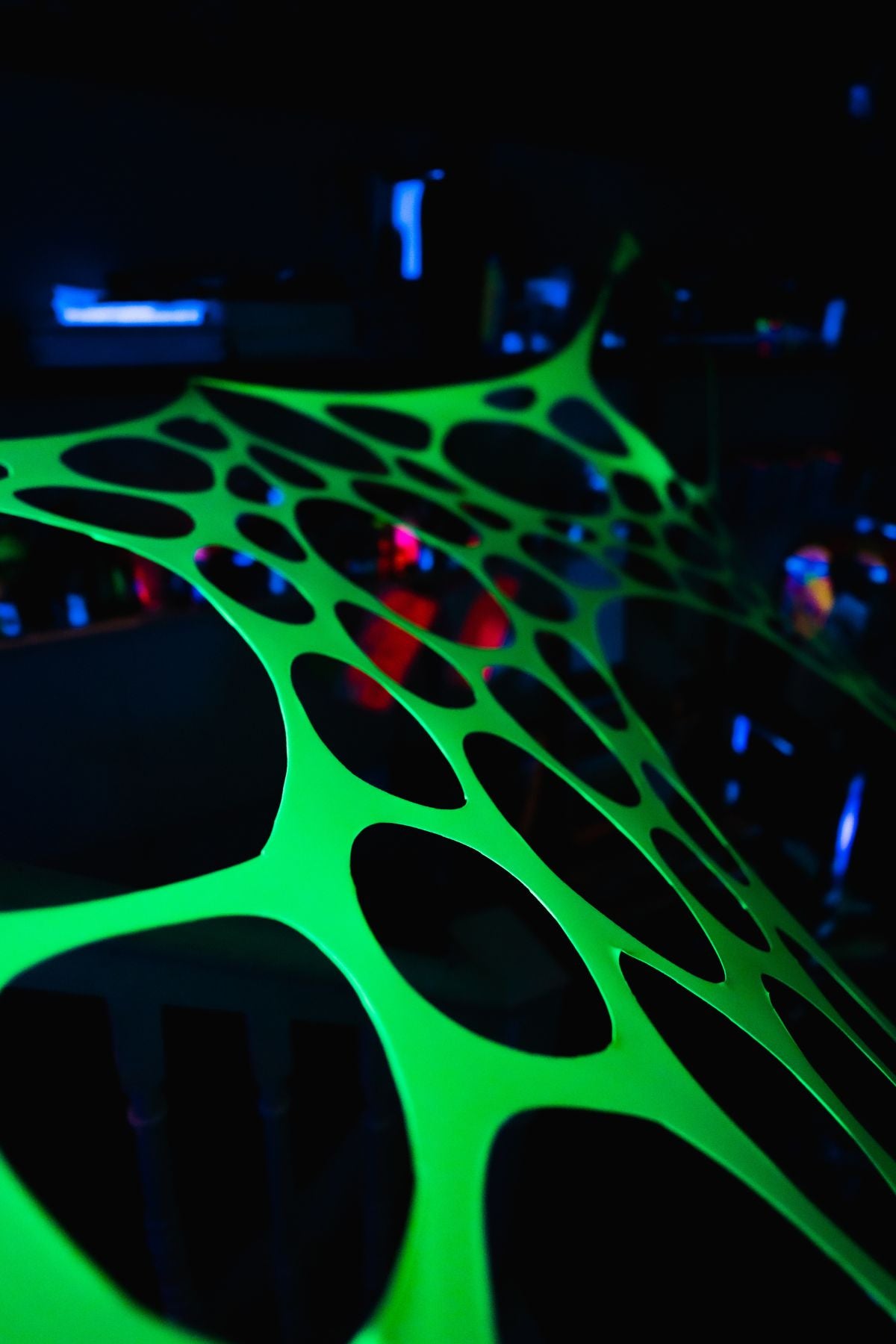 Medium Size All Green UV Stretch Decor Hire Bundle