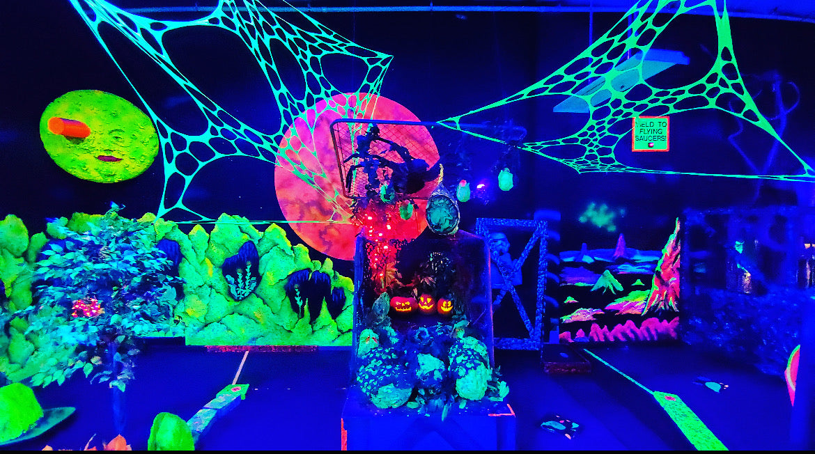 UV decorations for Halloween parties