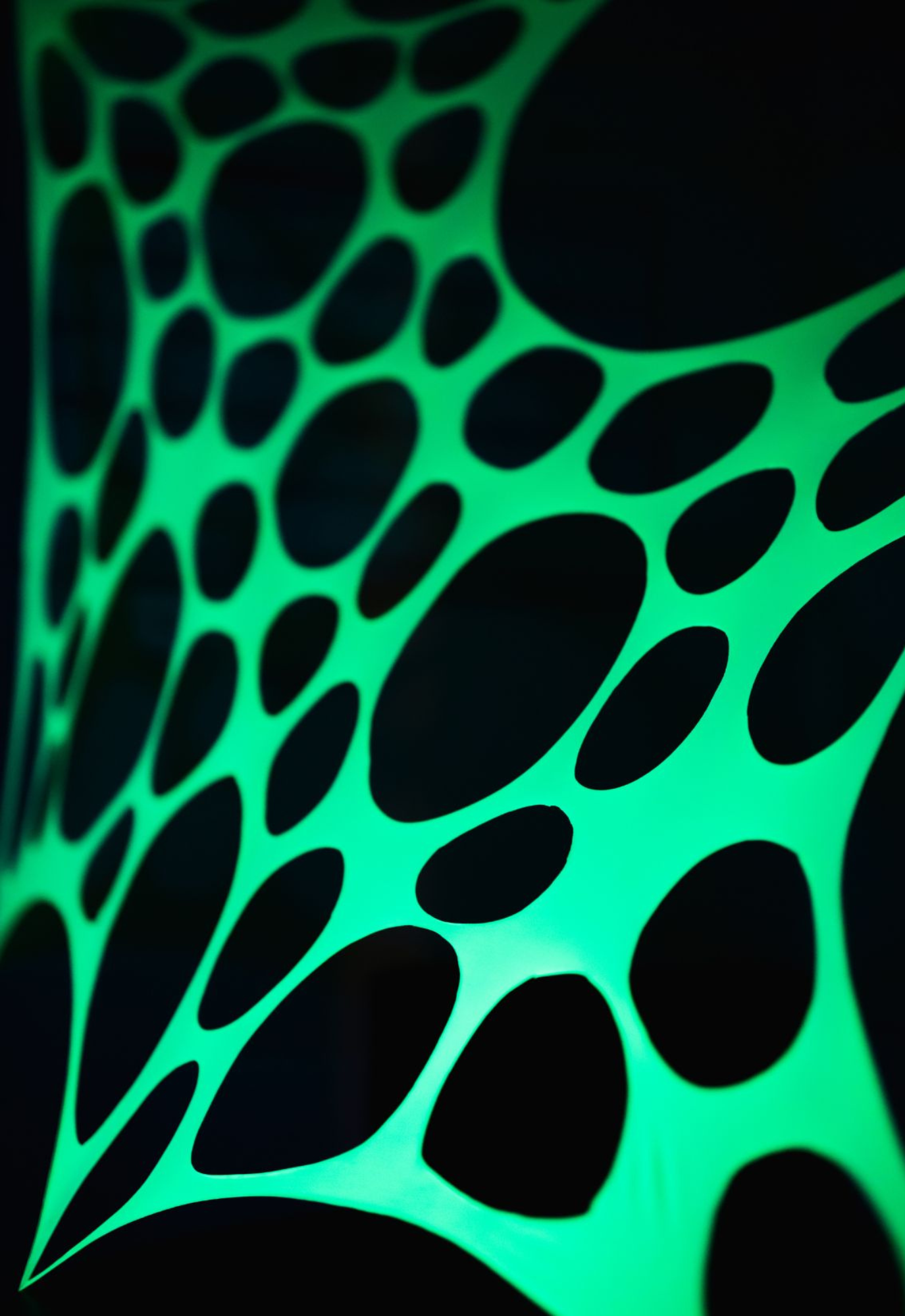 Green Neon Glow, UV Black Light Wall decoration – Trippy Creations