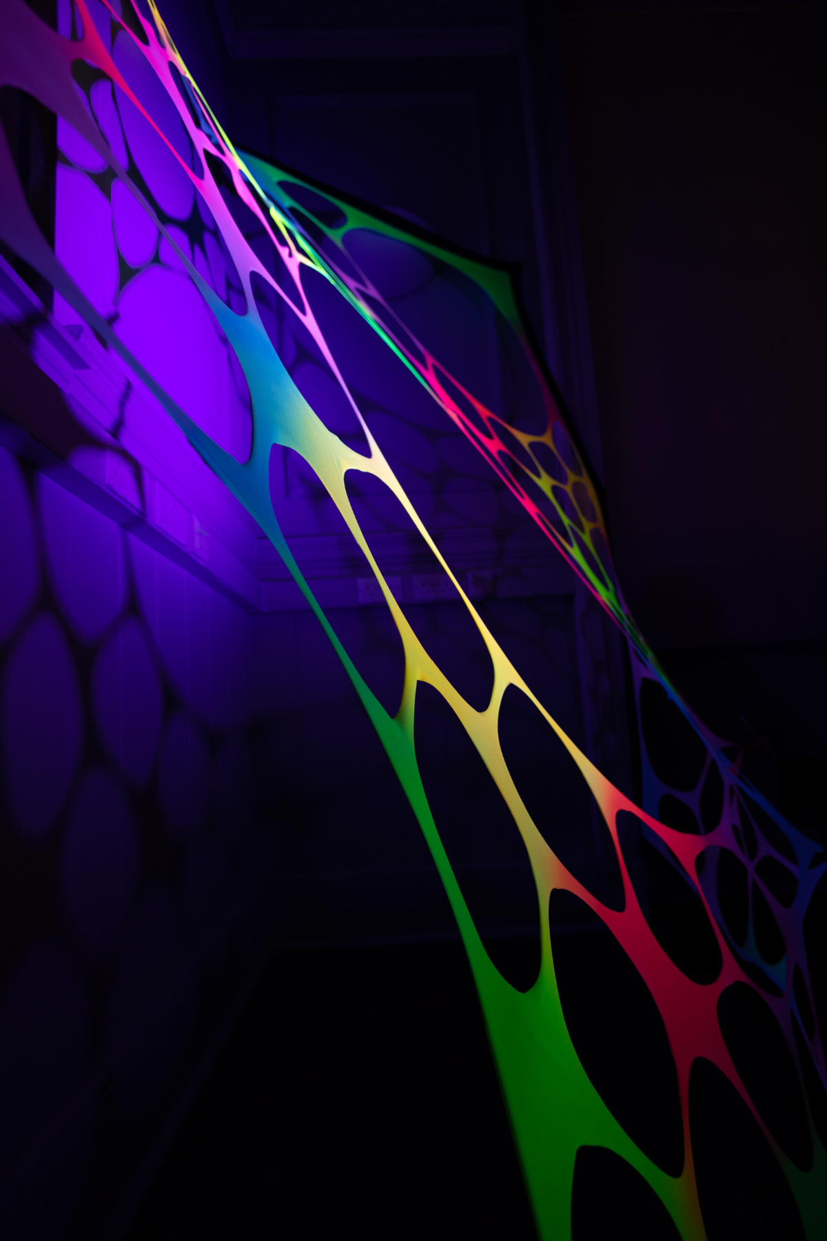 Magical Neon Rainbow Birthday Decorations That Glow Under UV