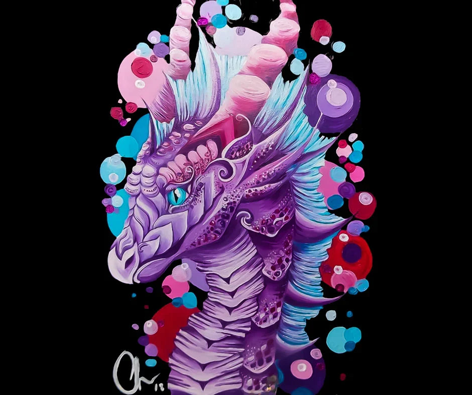 Exploring the Symbolism in Psychedelic Dragon Art