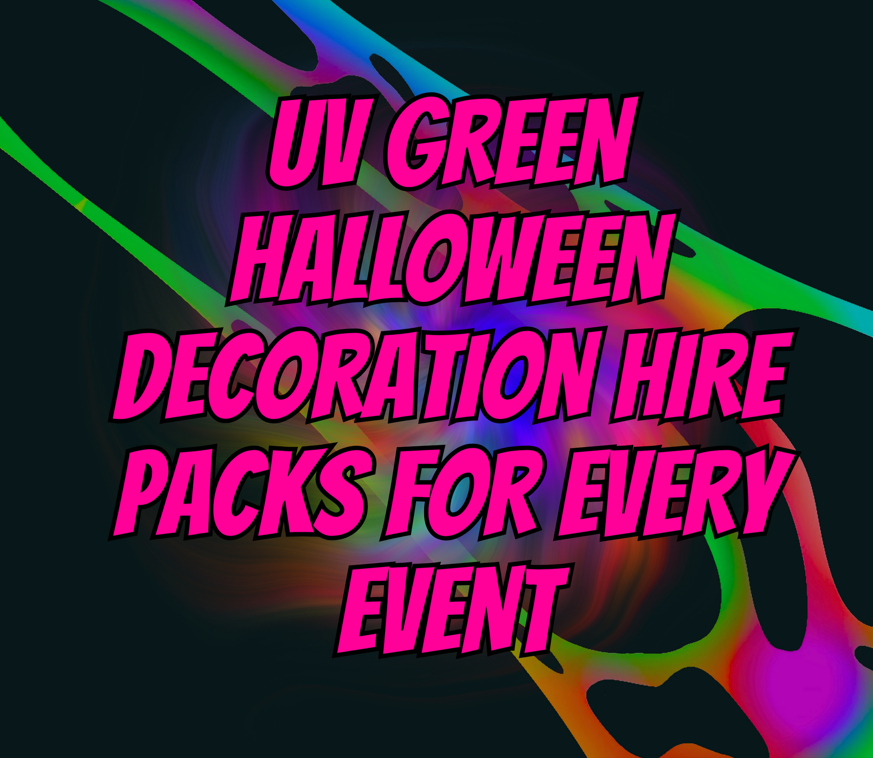 Psychedelic UV décor hire packs for UK festivals and parties