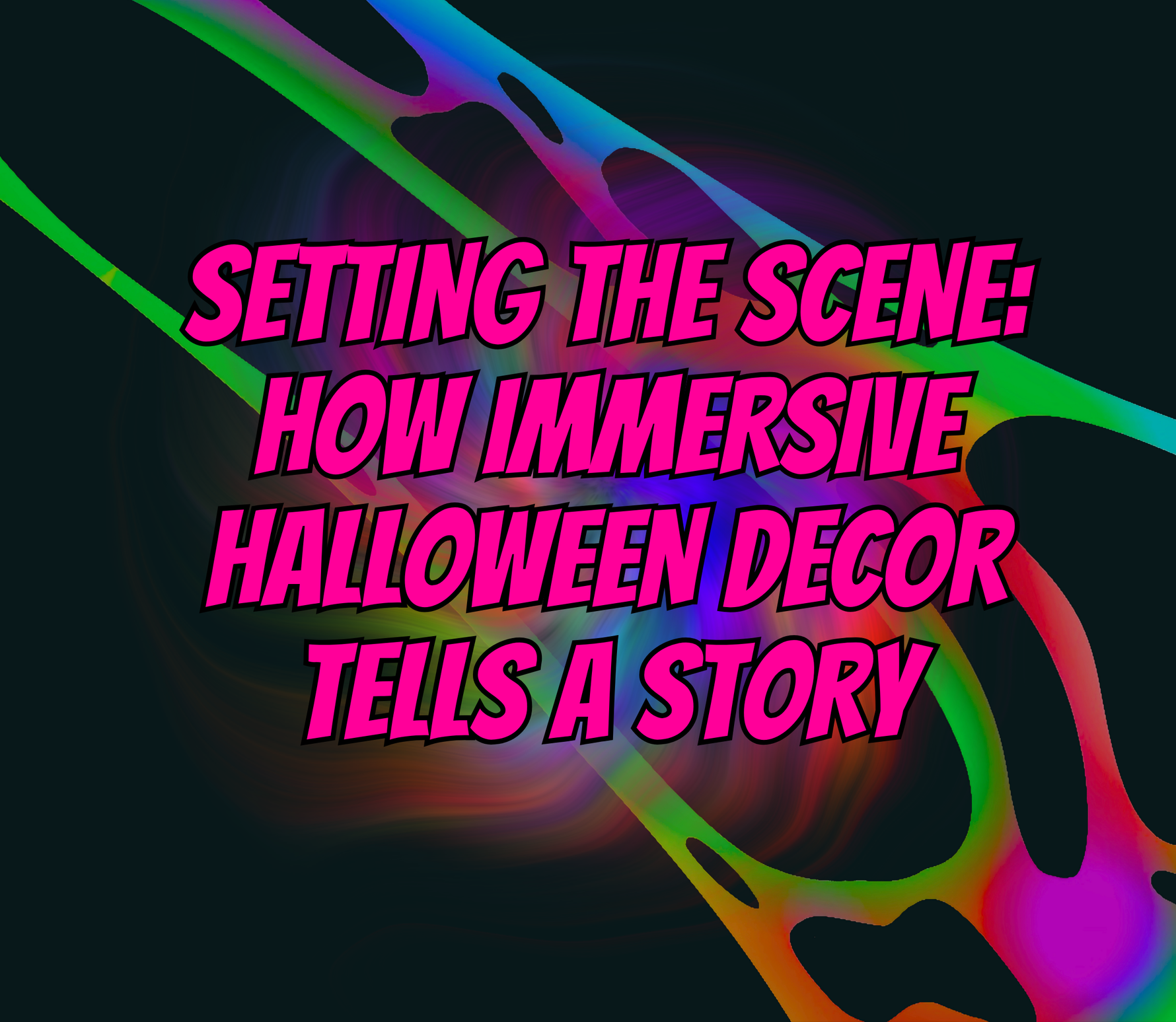 how immersive halloween decorations tells a story and creates WOW