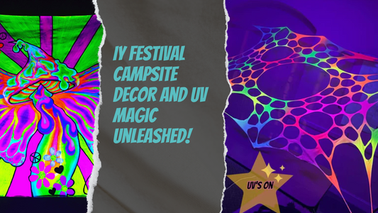 Glowing Nights: DIY Festival Campsite Decor with UV Magic