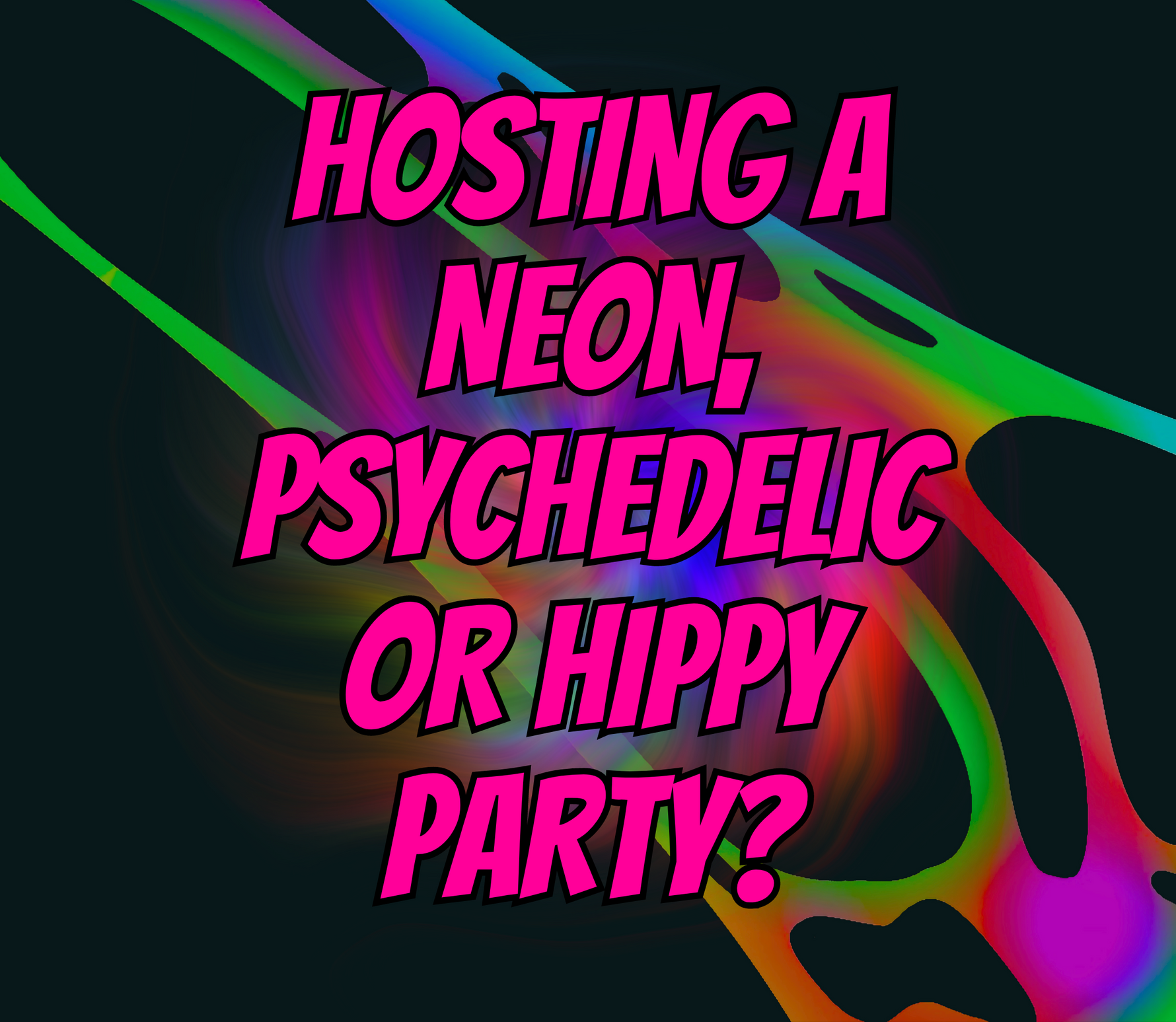 Illuminate Your Hippy, Neon and Psychedelic Parties with Inflatable Decor