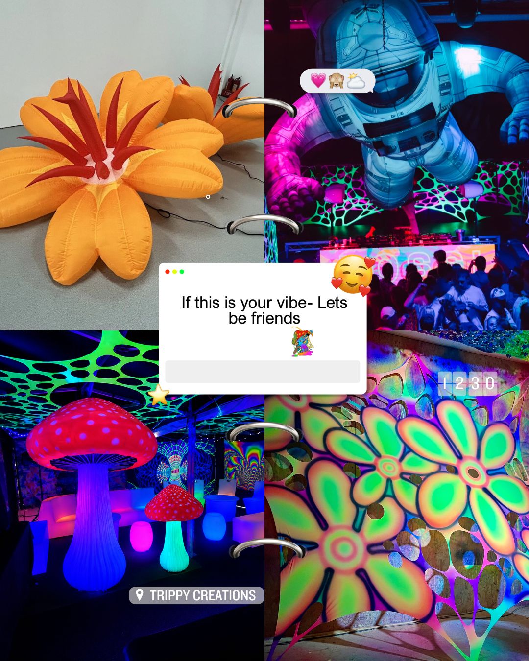 No Robots, No Customs Stress: Meet Your New Best Friend in Immersive Event Decor 🍄✨