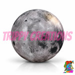 Realistic giant LED inflatable moon decoration available in 2m, 3m, 4m and 5m sizes for festivals, events and themed venues.