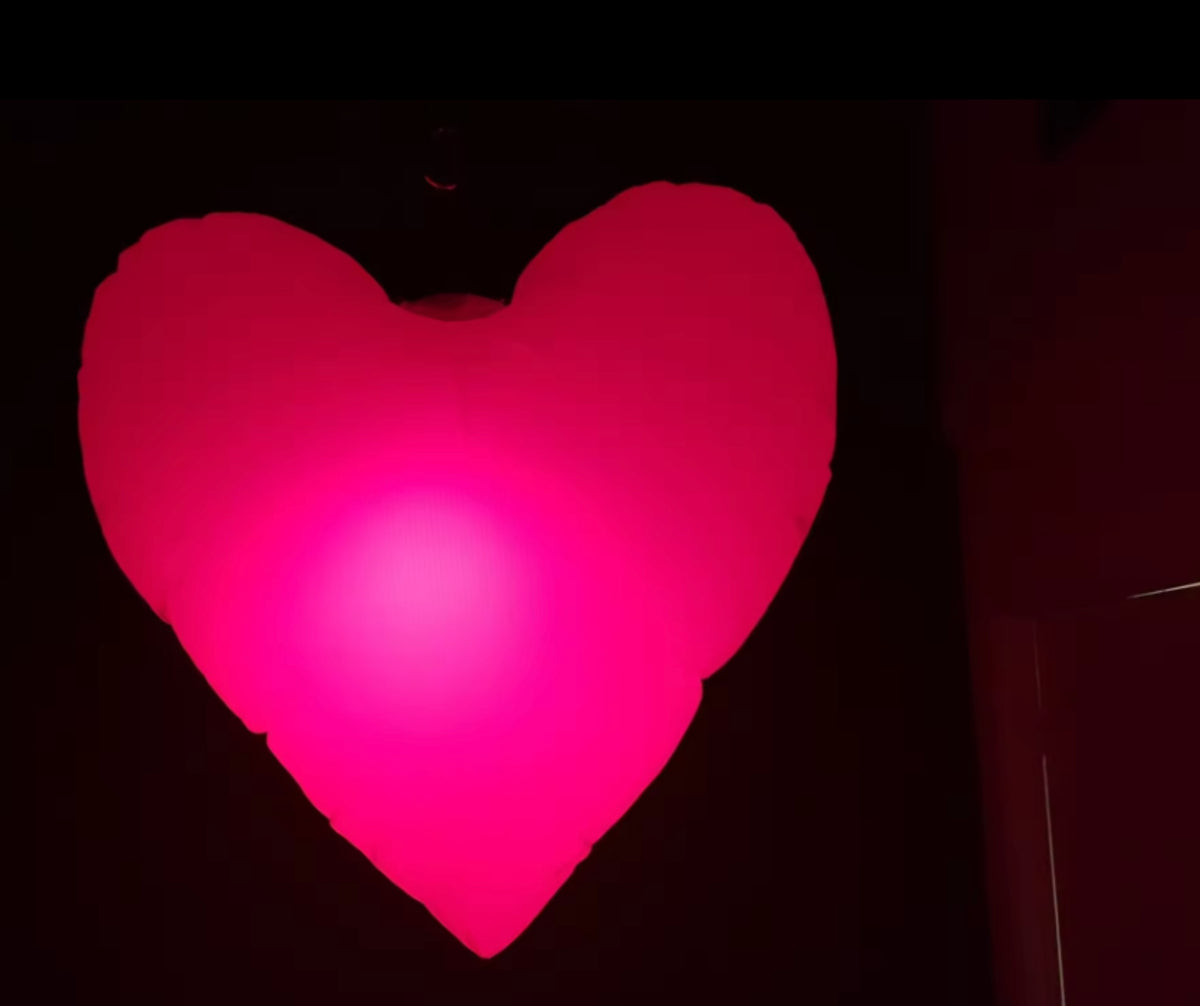 Giant LED Inflatable Love Heart Decorations - Trippy Creations