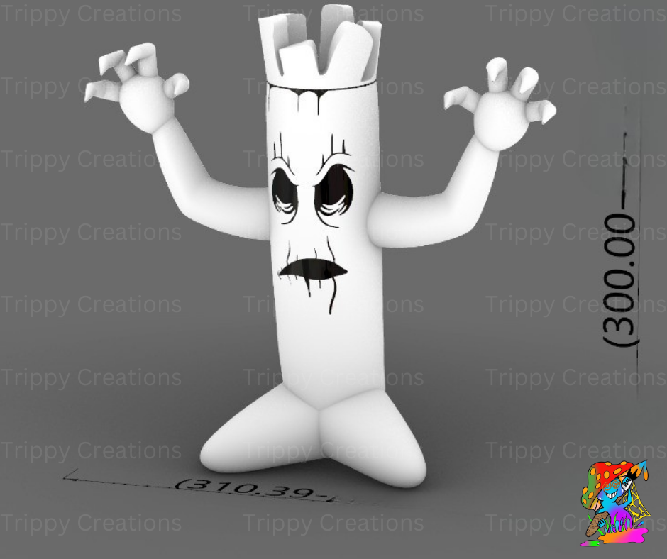 Large white inflatable ghost prop for spooky events and venues