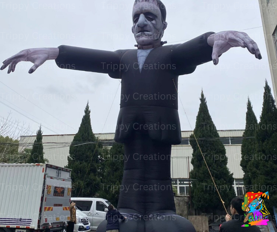 10m giant inflatable zombie ghost for Halloween outdoor events