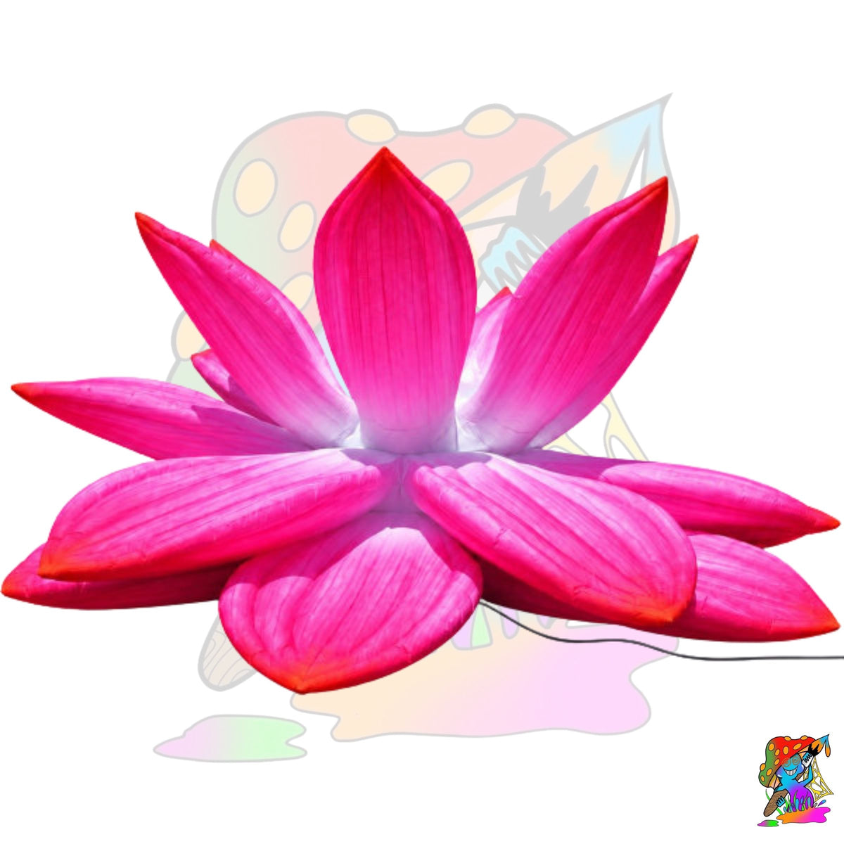 giant pink inflatable lotus flower for events