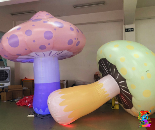 Whimsical LED Inflatable Mushrooms | Multi Choice Styles