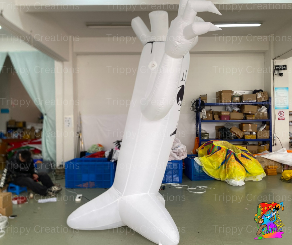 Oversized 3m inflatable ghost decoration for haunted house parties