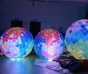 Giant LED Inflatable Disco Ball Decorations