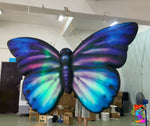 colourful inflatable mushroom and butterfly decorations for festivals