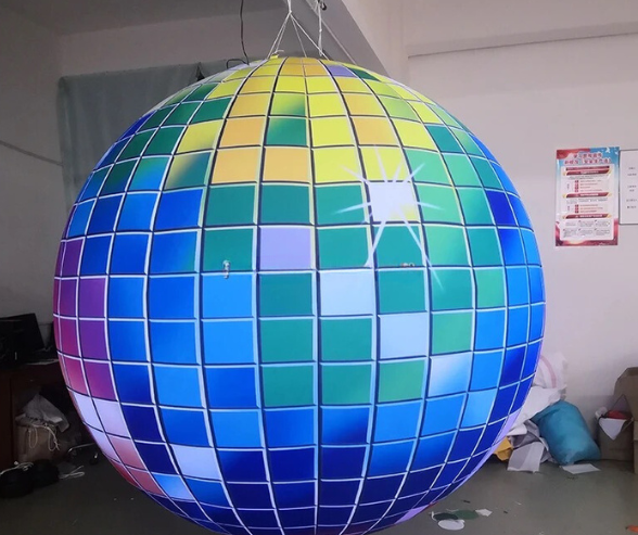 Giant LED Inflatable Disco Ball Decorations