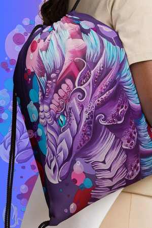 Fantasy Dragon Drawstring Bag – Perfect for PE & School 🏫