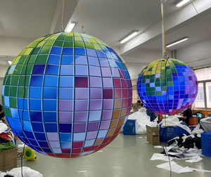 Giant LED Inflatable Disco Ball Decorations