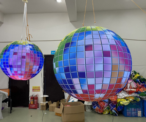 Giant LED Inflatable Disco Ball Decorations