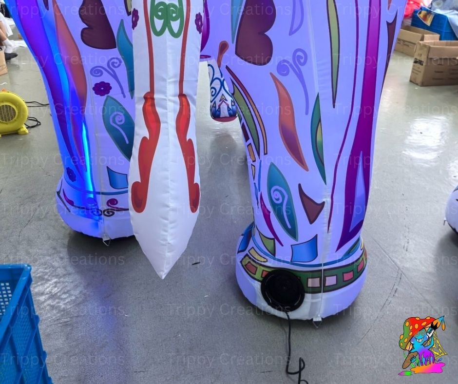 Decorative inflatable elephants for outdoor events

