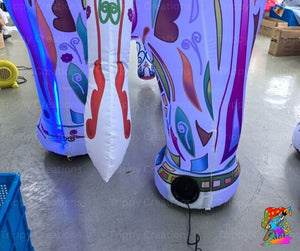 Decorative inflatable elephants for outdoor events

