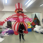 festival roaming inflatable clown style circus character suit