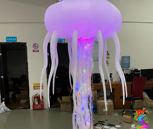 Pack Of 5 2m Size LED Jelly Fish Inflatable Event Decorations