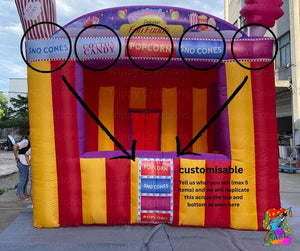 Giant inflatable food stand for outdoor events and fairs