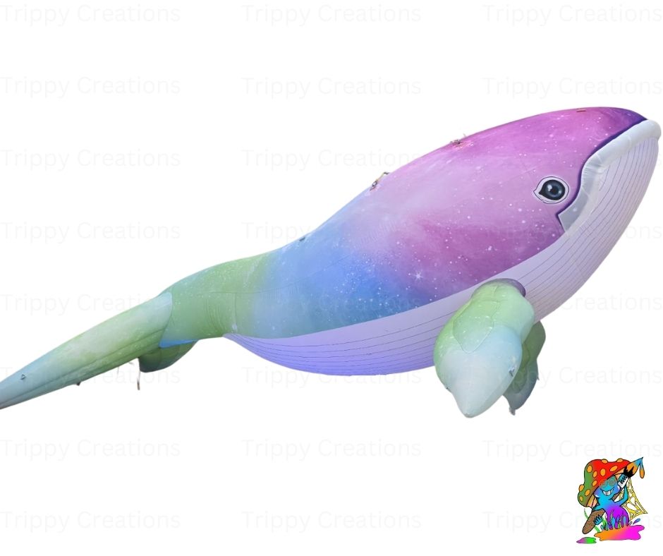 Large Inflatable Whale Decorations – Under the Sea Party Props (3 Sizes)
