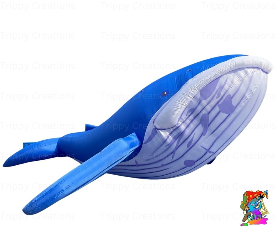 Large Inflatable Whale Decorations – Under the Sea Party Props (3 Sizes)