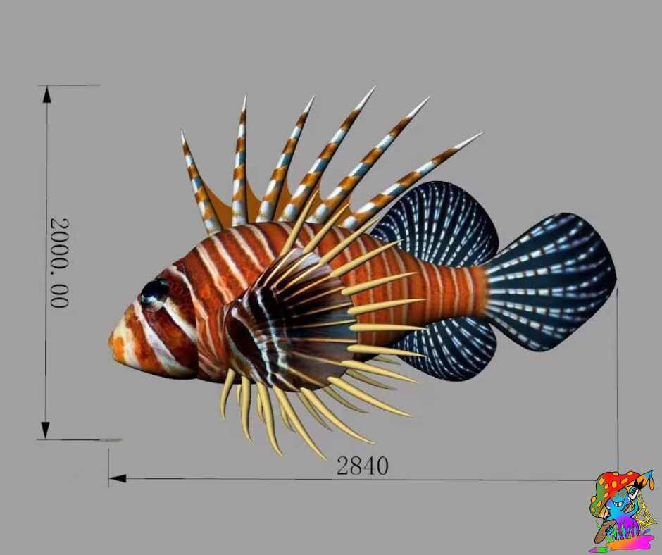 2m inflatable fish prop for ocean themed party