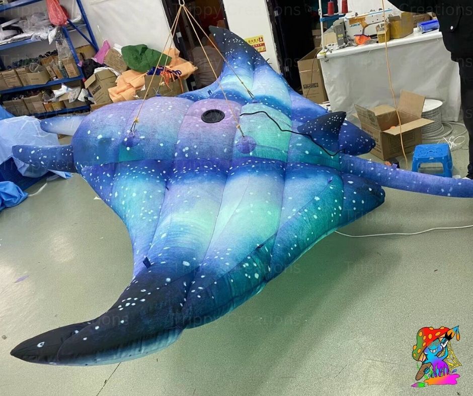 3m Hanging Inflatable Stingray – Under the Sea Event Decoration