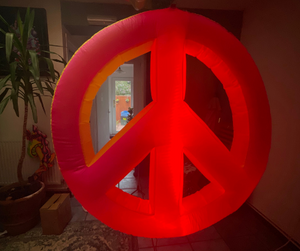 LED Inflatable Peace Sign Party Decoration