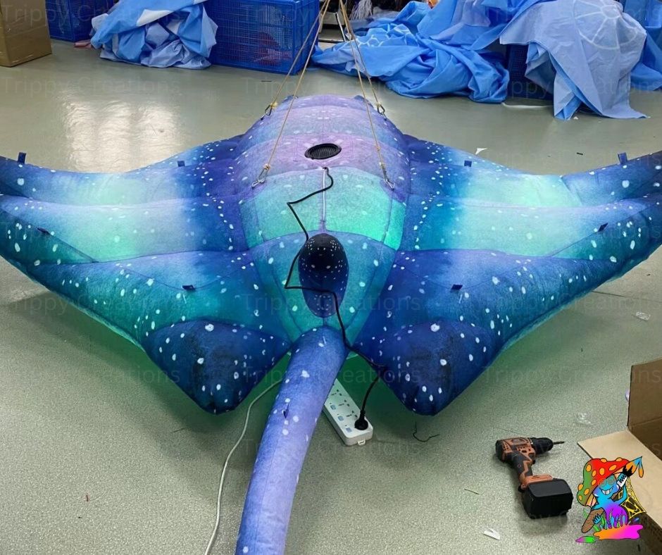 3m Hanging Inflatable Stingray – Under the Sea Event Decoration