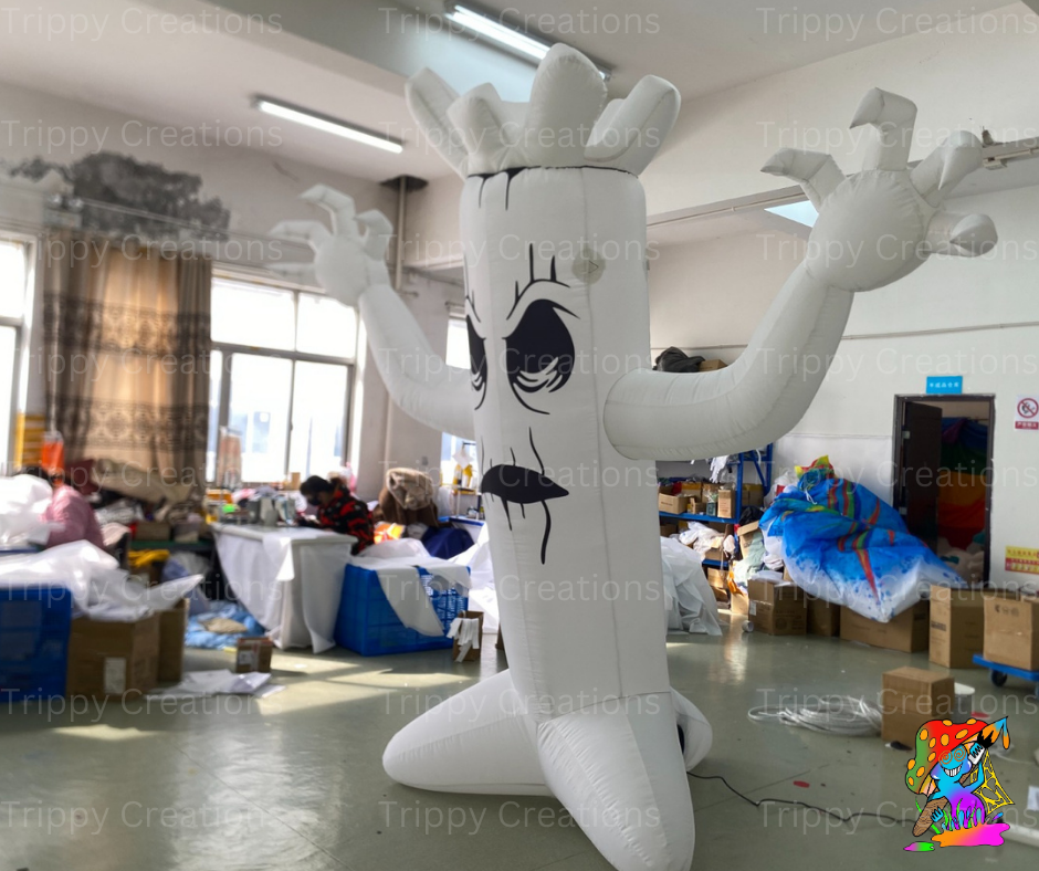 Huge 3m Halloween inflatable ghost decoration with spooky design