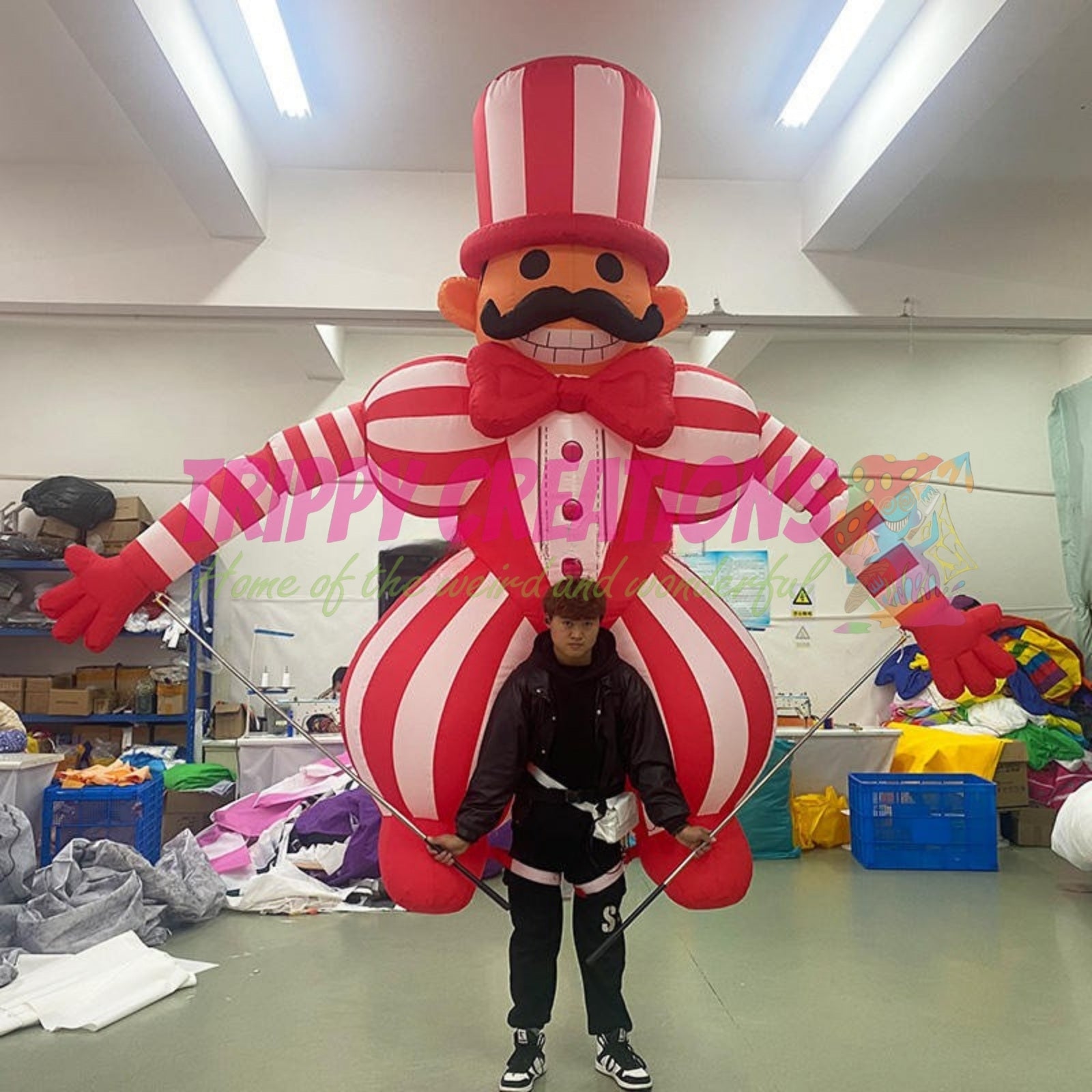 kids entertainment inflatable circus costume with bright colours