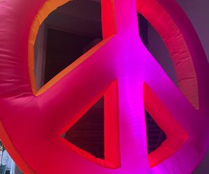 LED Inflatable Peace Sign Party Decoration