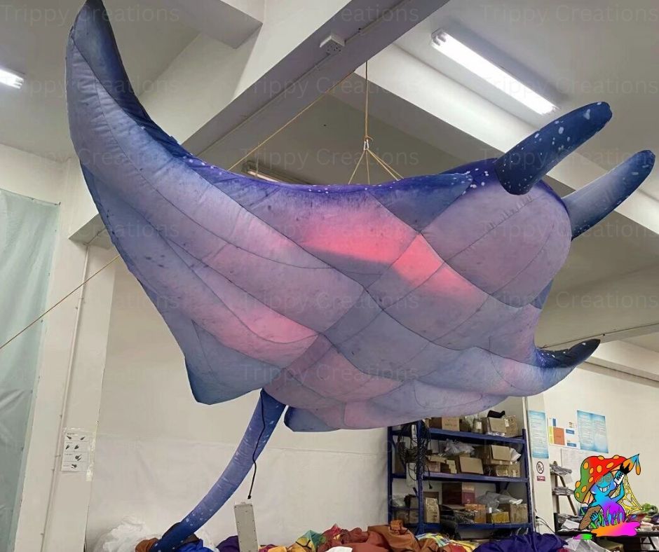 3m Hanging Inflatable Stingray – Under the Sea Event Decoration