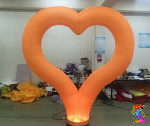 Inflatable heart for weddings, proposals, and parties