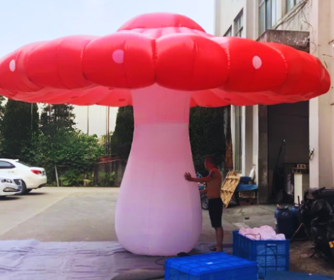 Giant LED Inflatable Mushroom Party Decorations