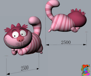 Giant 2.5m Inflatable Cheshire Cat Decoration