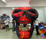 Creepy oversized skull inflatable for clubs, festivals, and events