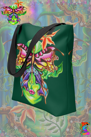 Psychedelic Fae-Pixie Tote Bag 🧚‍♀️ – Festival Ready & Enchanting