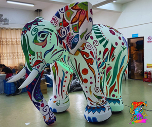 inflatable african elephant event decoration