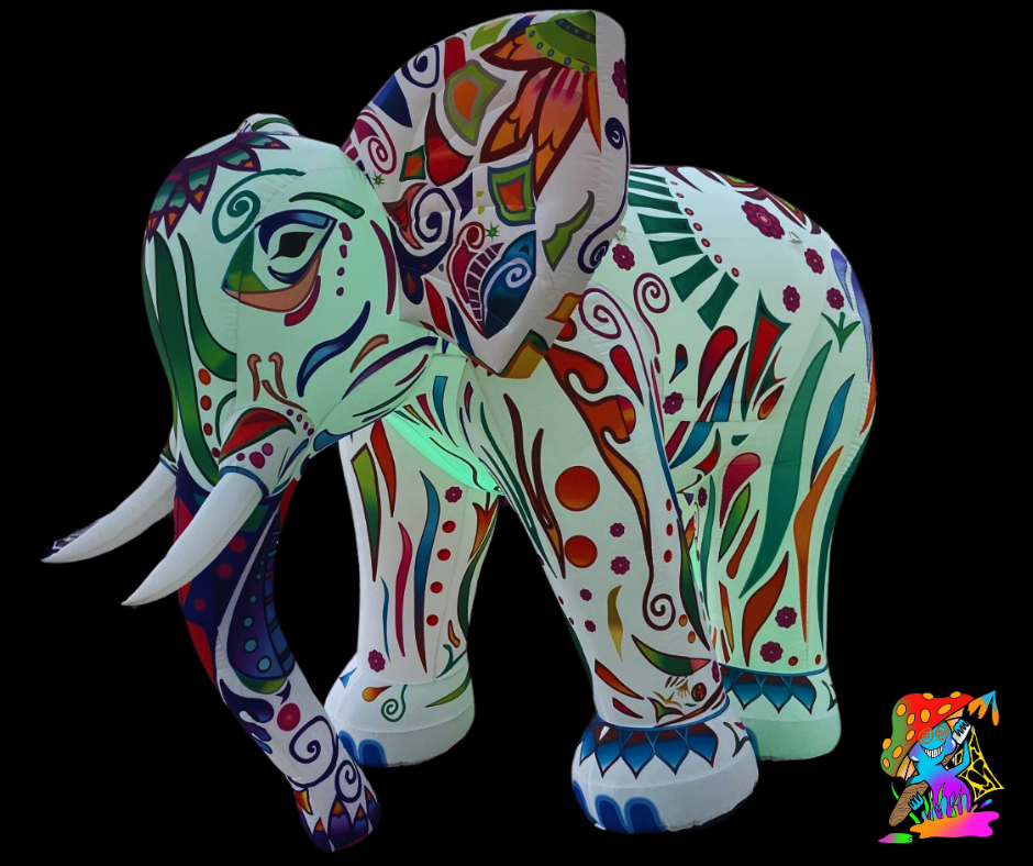 LED elephant party prop for events