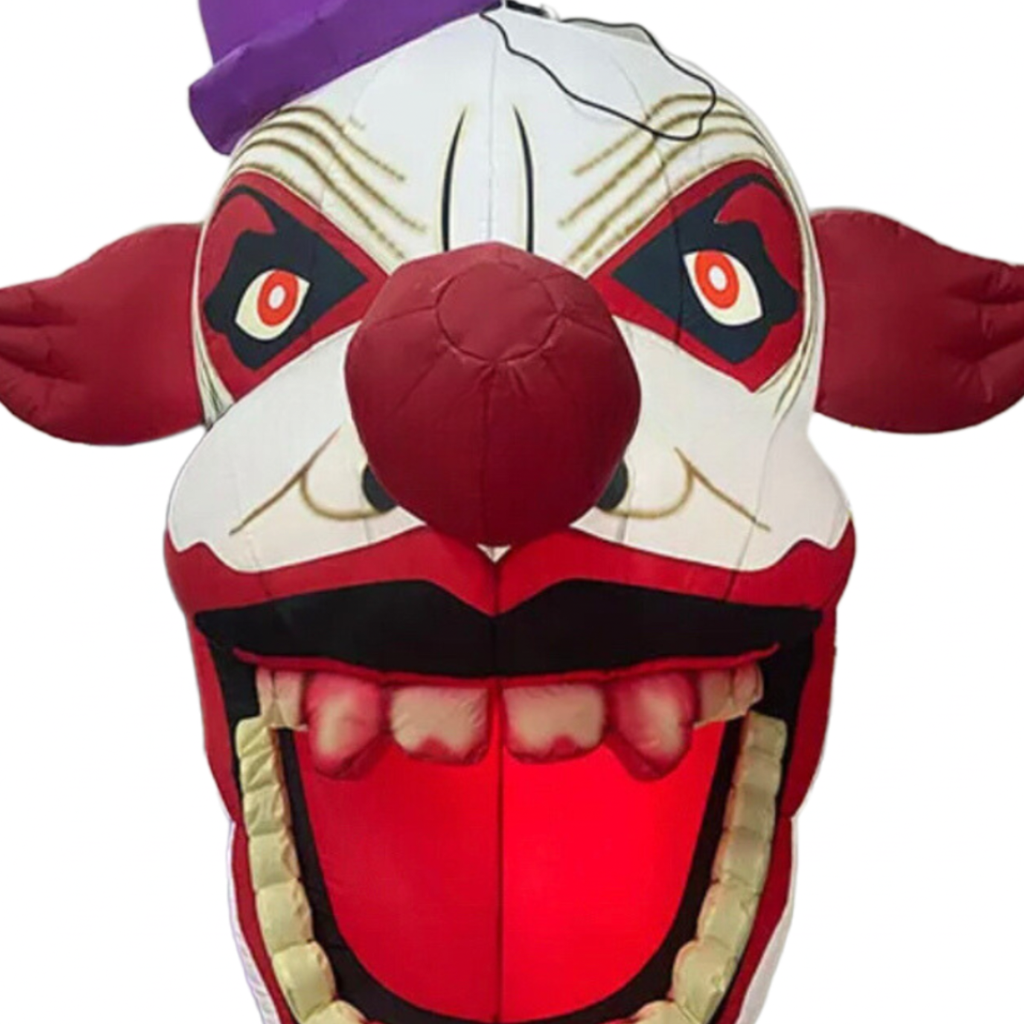 Inflatable Clown Skull Decorations For Halloween And Circus Events | Immersive Haunted House Props