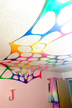 UV Reactive Rainbow Polka Dot Decorations